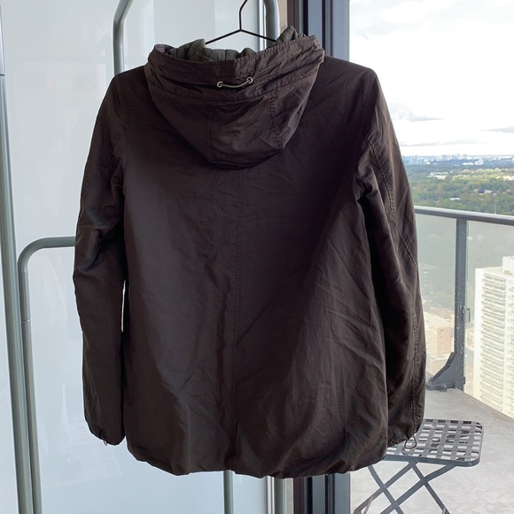 Zara Trafaluc Army Green Rain Coat - Picture 2 of 7